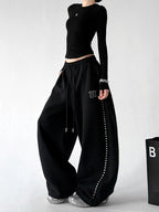 CT66211 wide leg sweatpants multi detail view 06