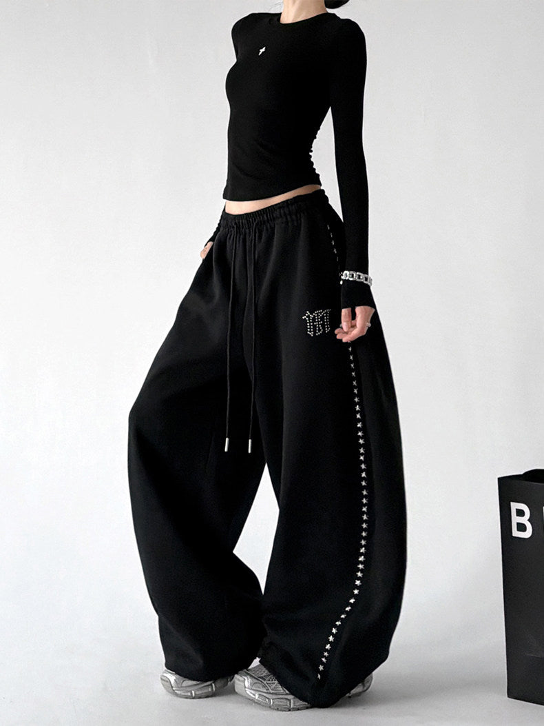 CT66211 wide leg sweatpants multi detail view 06