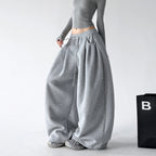 CT66218 wide leg sweatpants gray color view 01