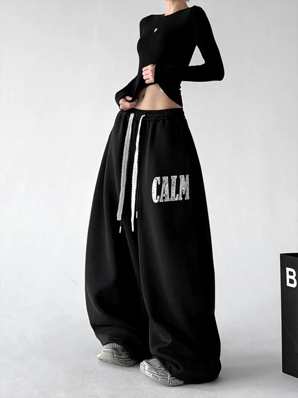 Black pants, front alternate view