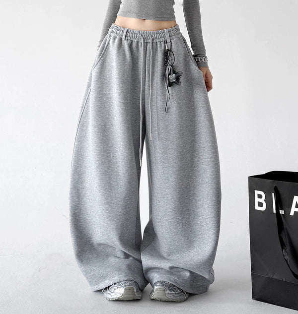 Gray wide-leg pants front - CT66269