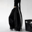 Black side-stripe wide-leg pants side - CT66303