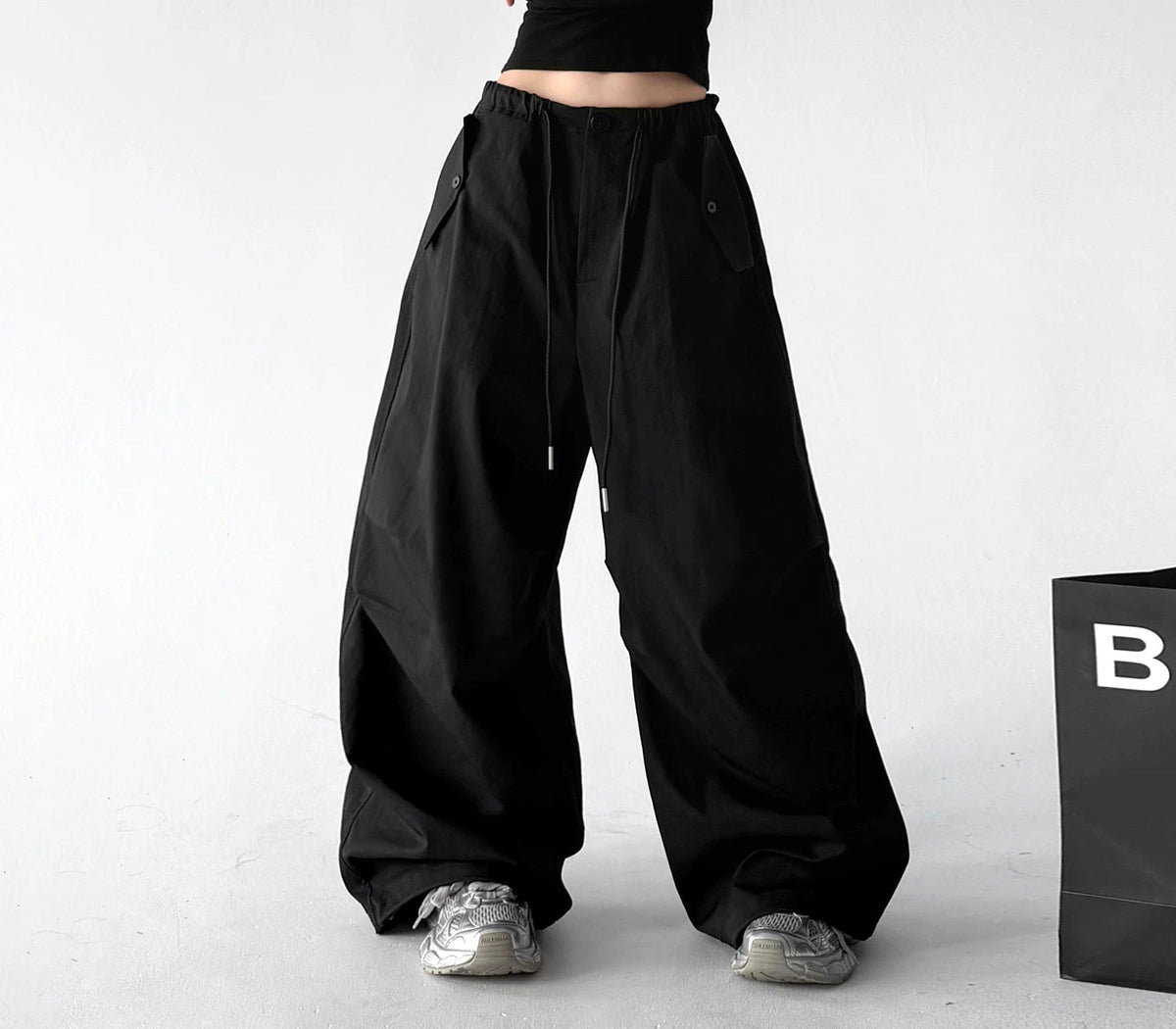 Cargo Wide-Leg Pants