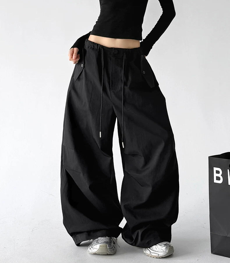 Cargo Wide-Leg Pants