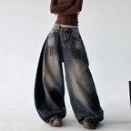 CT6790 wide leg jeans blue color view 01