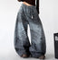 Blue washed wide-leg jeans angled front - CT7175