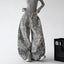 CT7854 wide leg pants white豹纹 regular color view 01