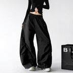 CT795 wide leg pants black regular color view 01