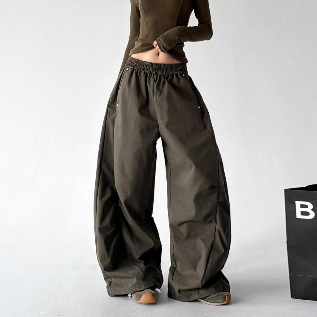CT795 wide leg pants gray regular color view 01
