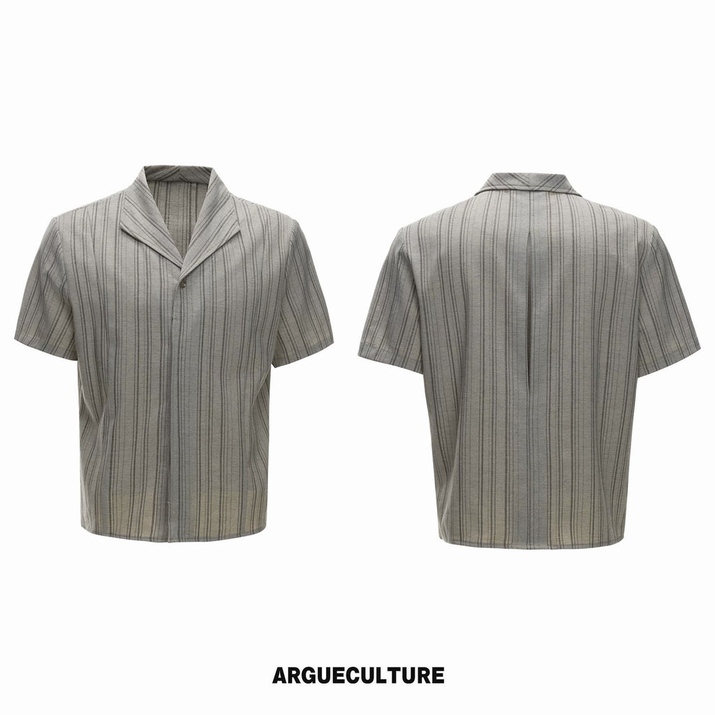 Cuban-Collar Stripe Shirt and Pants Set - COPPING THREADS - Argue Culture