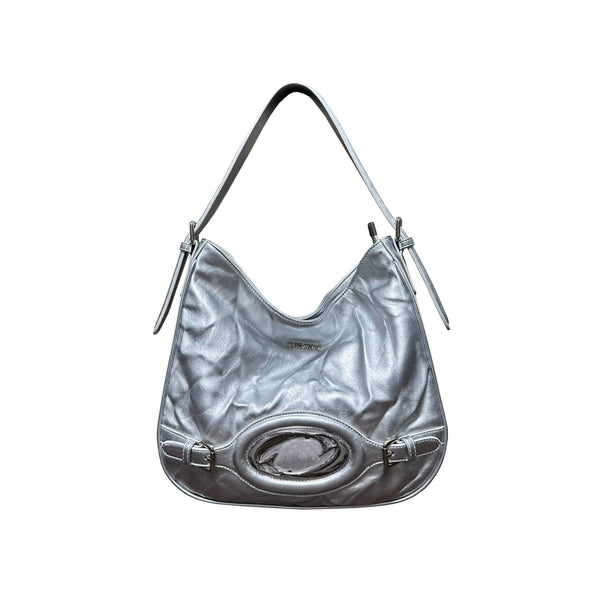 CULTIVATOR Pleated Textured Leather Shoulder Bag - COPPING THREADS - CULTIVATOR