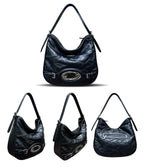 CULTIVATOR Pleated Textured Leather Shoulder Bag - COPPING THREADS - CULTIVATOR