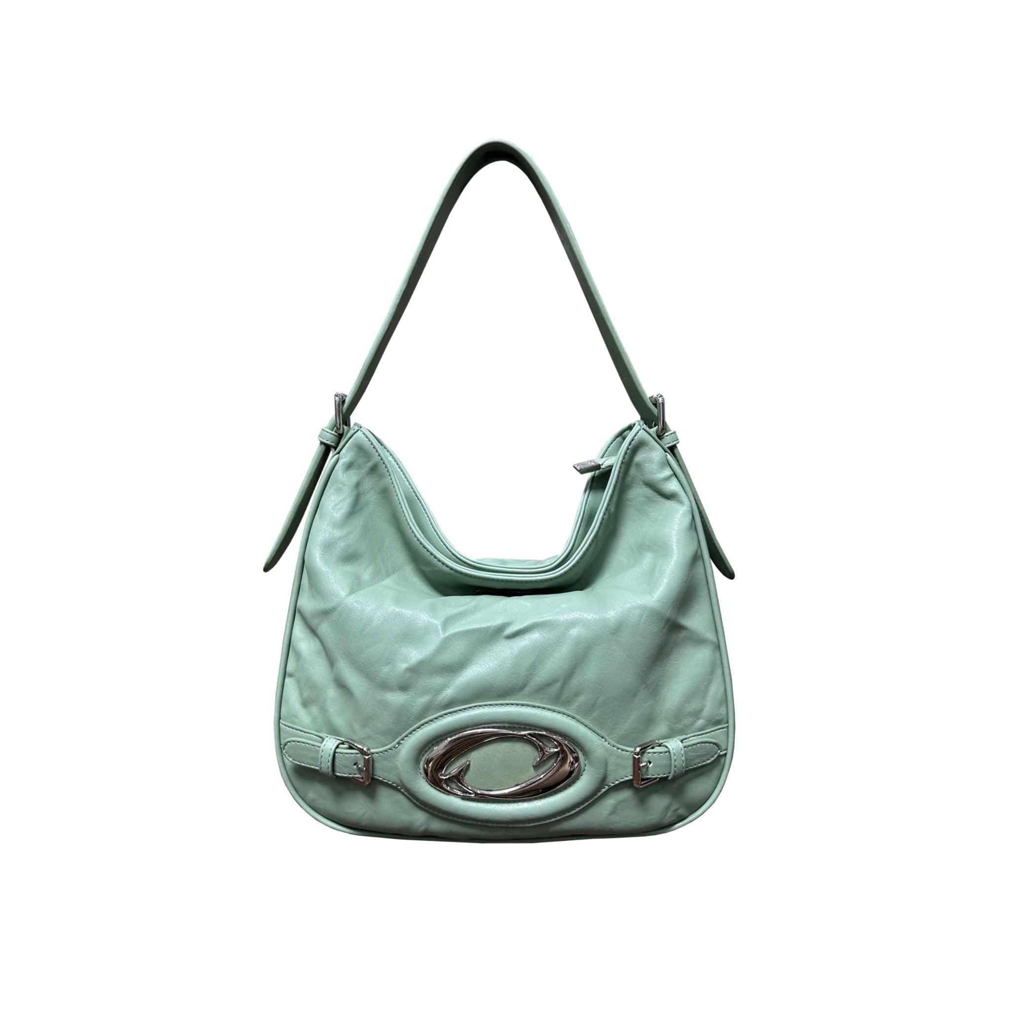 CULTIVATOR Pleated Textured Leather Shoulder Bag - COPPING THREADS - CULTIVATOR