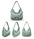 CULTIVATOR Pleated Textured Leather Shoulder Bag - COPPING THREADS - CULTIVATOR