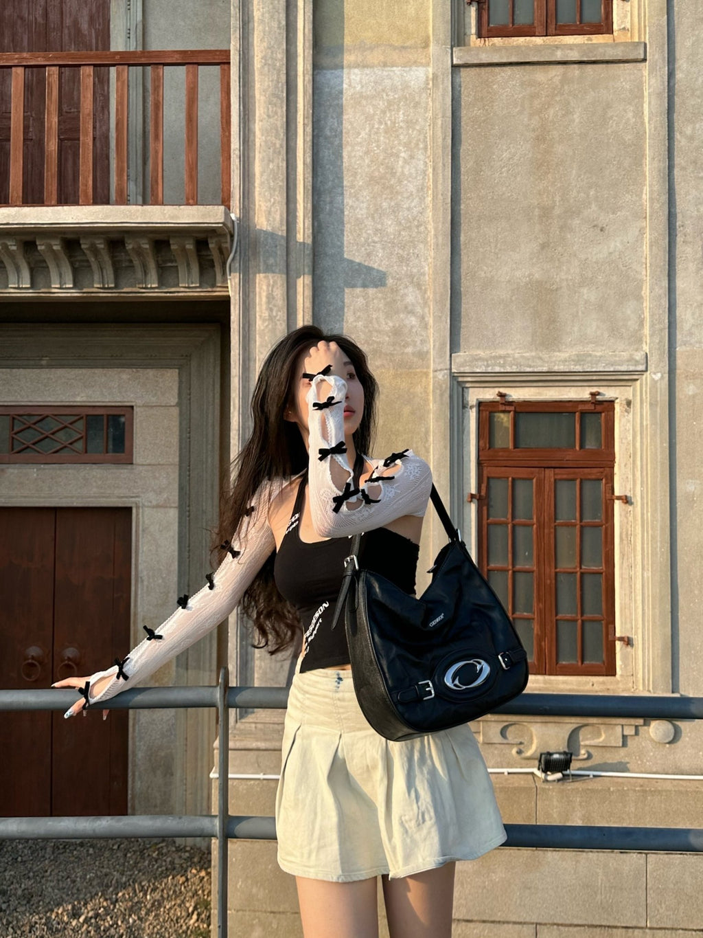 CULTIVATOR Pleated Textured Leather Shoulder Bag - COPPING THREADS - CULTIVATOR