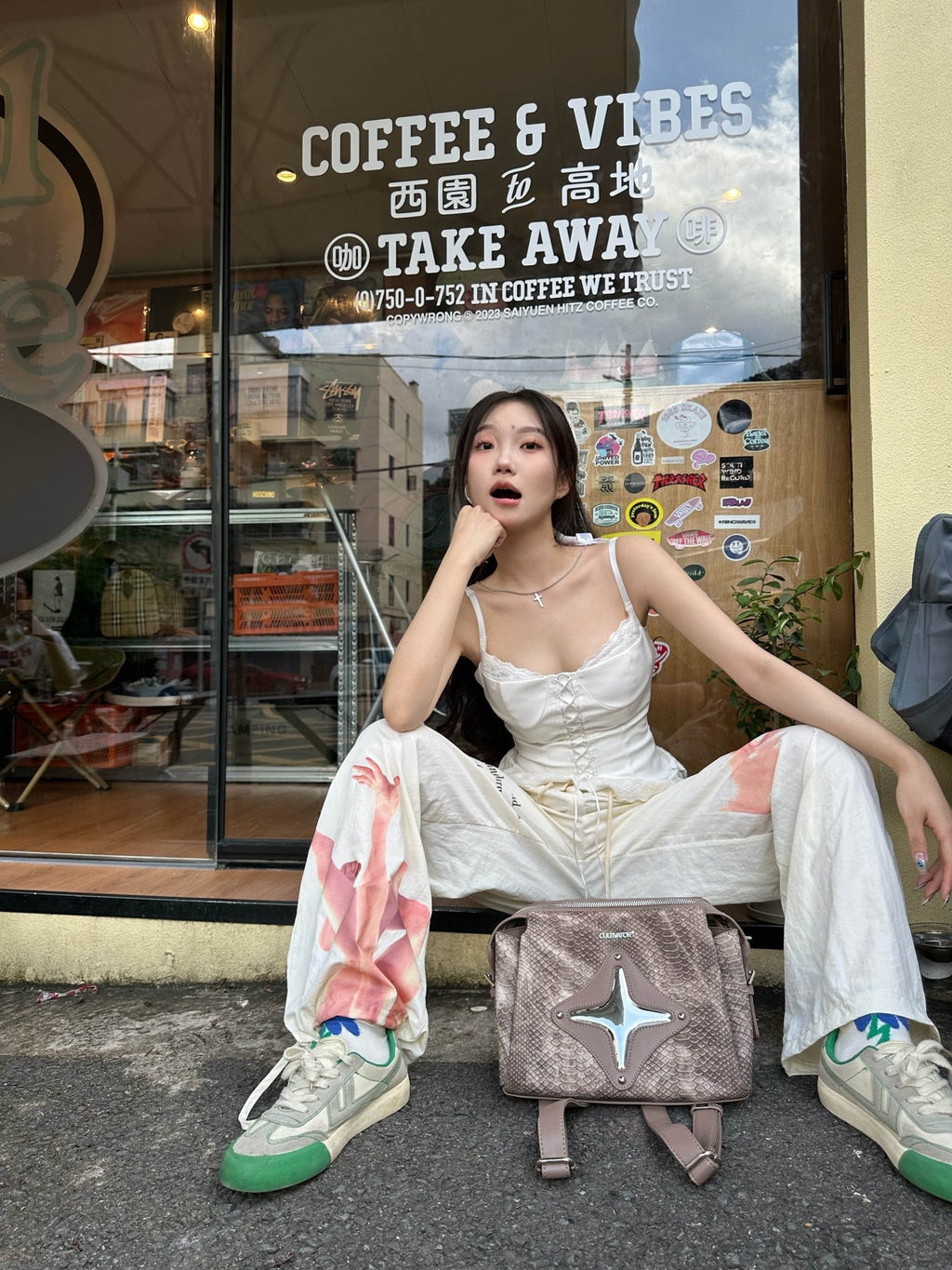 CULTIVATOR Snake Pattern Shoulder Bag Black - COPPING THREADS - CULTIVATOR