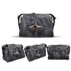 CULTIVATOR Snake Pattern Shoulder Bag Black - COPPING THREADS - CULTIVATOR