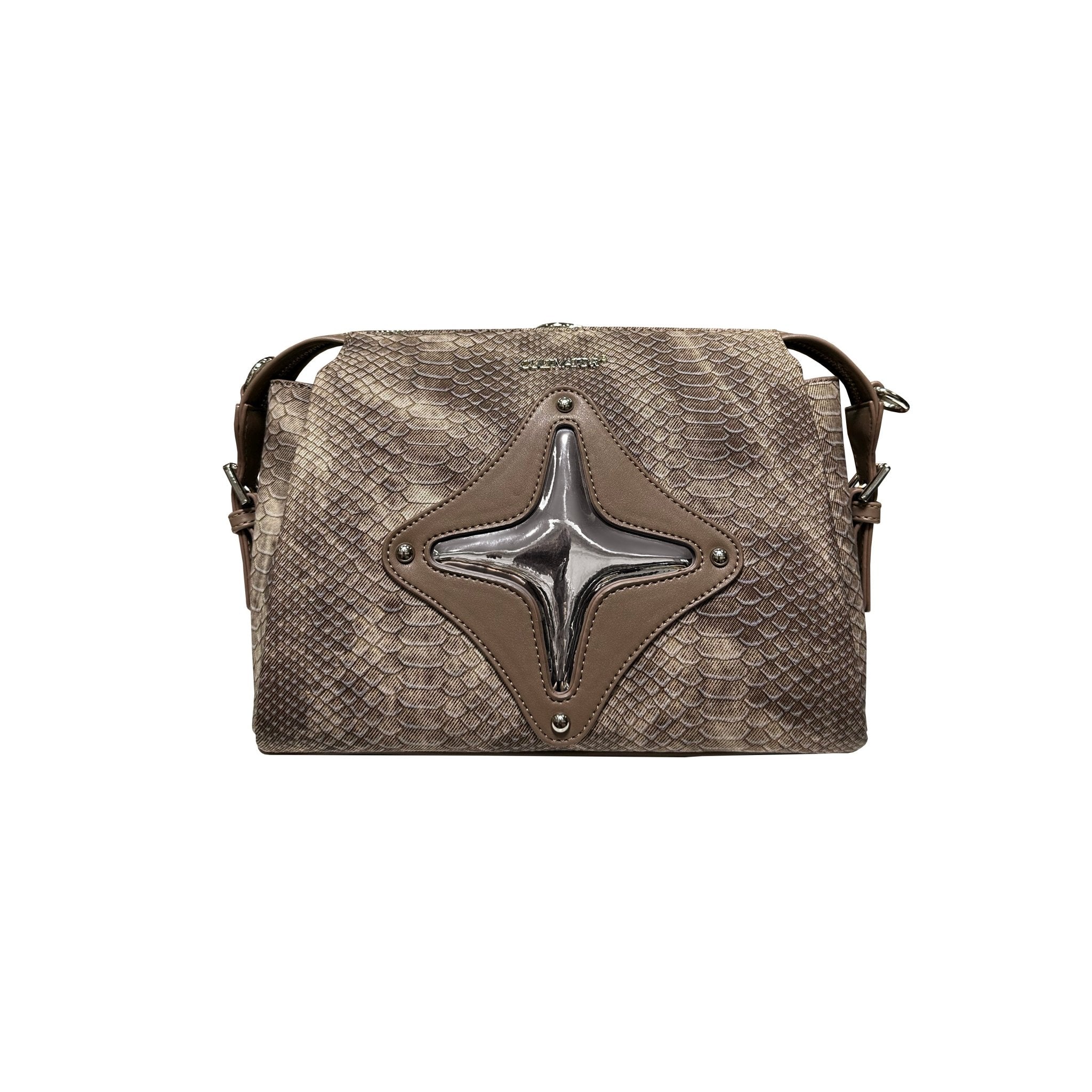 CULTIVATOR Snake Pattern Shoulder Bag Blue - COPPING THREADS - CULTIVATOR