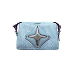 CULTIVATOR Snake Pattern Shoulder Bag Blue - COPPING THREADS - CULTIVATOR