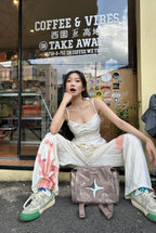 CULTIVATOR Snake Pattern Shoulder Bag Brown - COPPING THREADS - CULTIVATOR