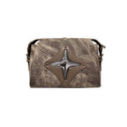 CULTIVATOR Snake Pattern Shoulder Bag Brown - COPPING THREADS - CULTIVATOR