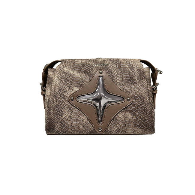 CULTIVATOR Snake Pattern Shoulder Bag Brown - COPPING THREADS - CULTIVATOR Hover Image