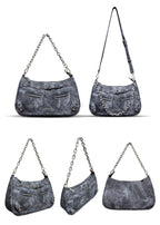CULTIVATOR Tie - dye Denim Shoulder Bag - COPPING THREADS - CULTIVATOR