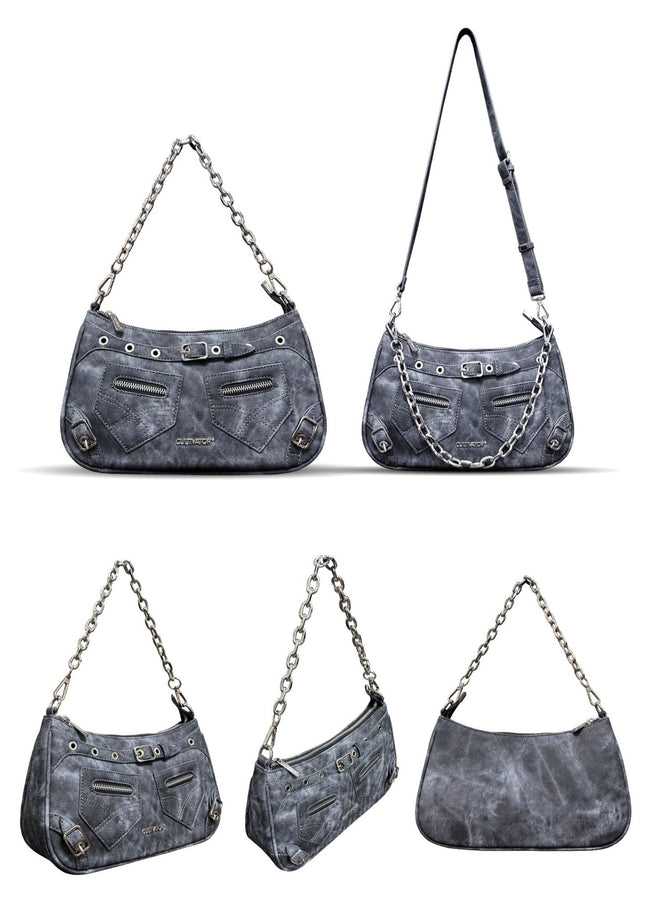 CULTIVATOR Tie-dye Denim Shoulder Bag Main Image