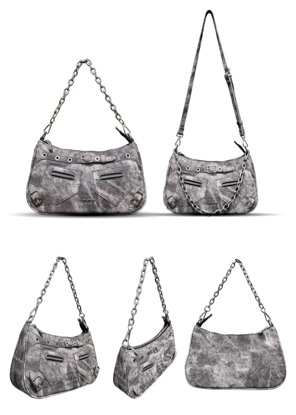 CULTIVATOR Tie - dye Denim Shoulder Bag - COPPING THREADS - CULTIVATOR