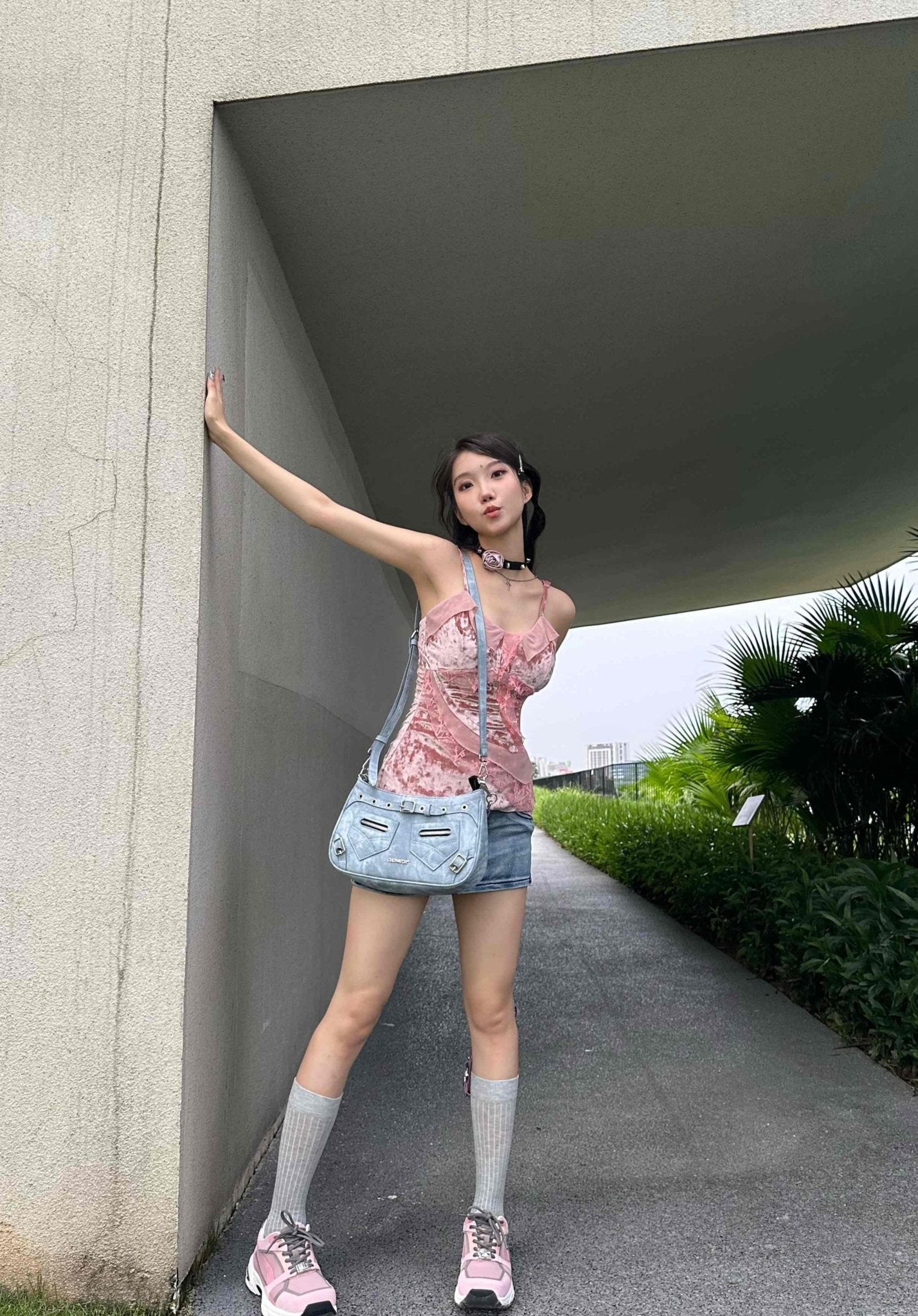 CULTIVATOR Tie - dye Denim Shoulder Bag - COPPING THREADS - CULTIVATOR