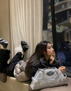 CULTIVATOR Y2K Glow Wave Pattern Shoulder Bag - COPPING THREADS - CULTIVATOR