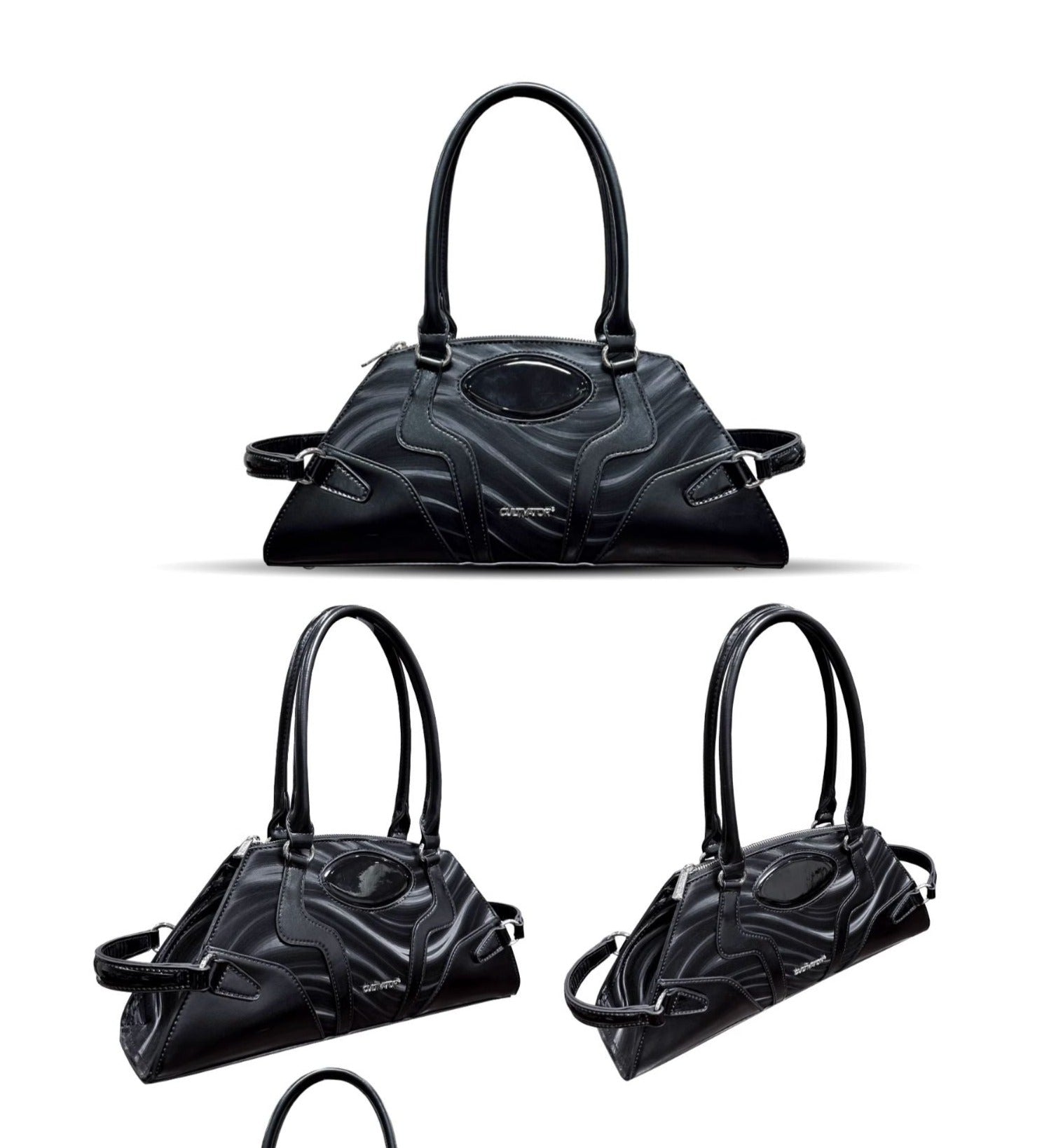 CULTIVATOR Y2K Glow Wave Pattern Shoulder Bag - COPPING THREADS - CULTIVATOR