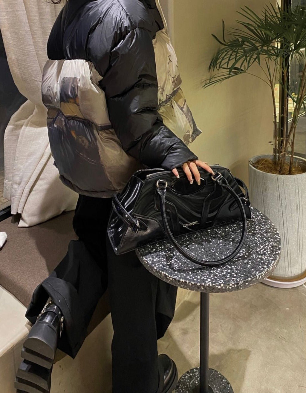 CULTIVATOR Y2K Glow Wave Pattern Shoulder Bag - COPPING THREADS - CULTIVATOR