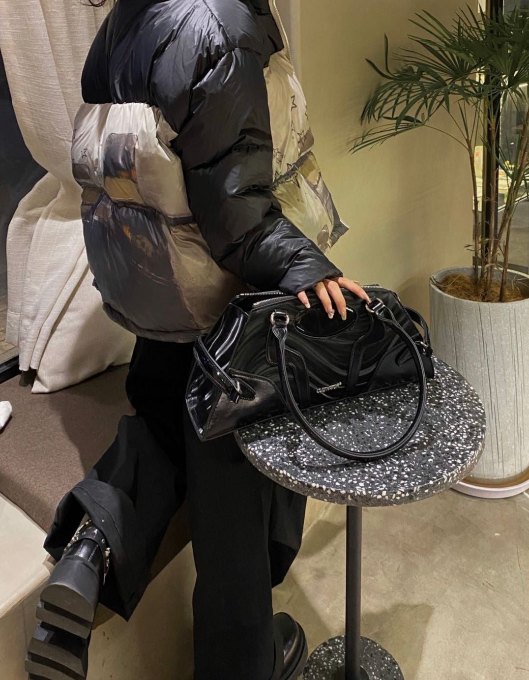 CULTIVATOR Y2K Glow Wave Pattern Shoulder Bag - COPPING THREADS - CULTIVATOR