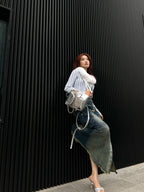 CULTIVATOR Y2K Pink Crocodile Pattern Mini Shoulder Bag - COPPING THREADS - CULTIVATOR