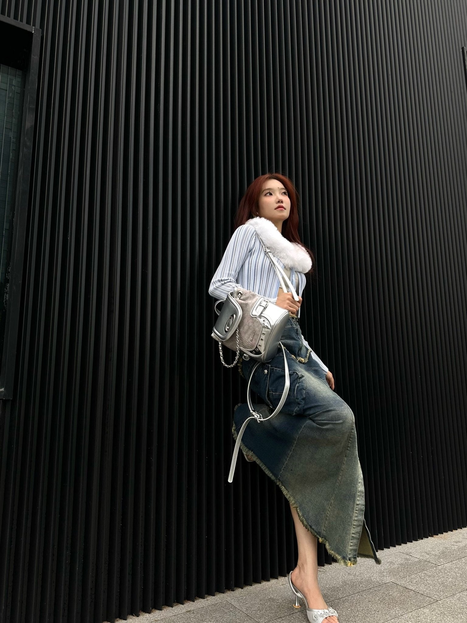 CULTIVATOR Y2K Pink Crocodile Pattern Mini Shoulder Bag - COPPING THREADS - CULTIVATOR