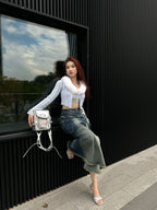 CULTIVATOR Y2K Pink Crocodile Pattern Mini Shoulder Bag - COPPING THREADS - CULTIVATOR