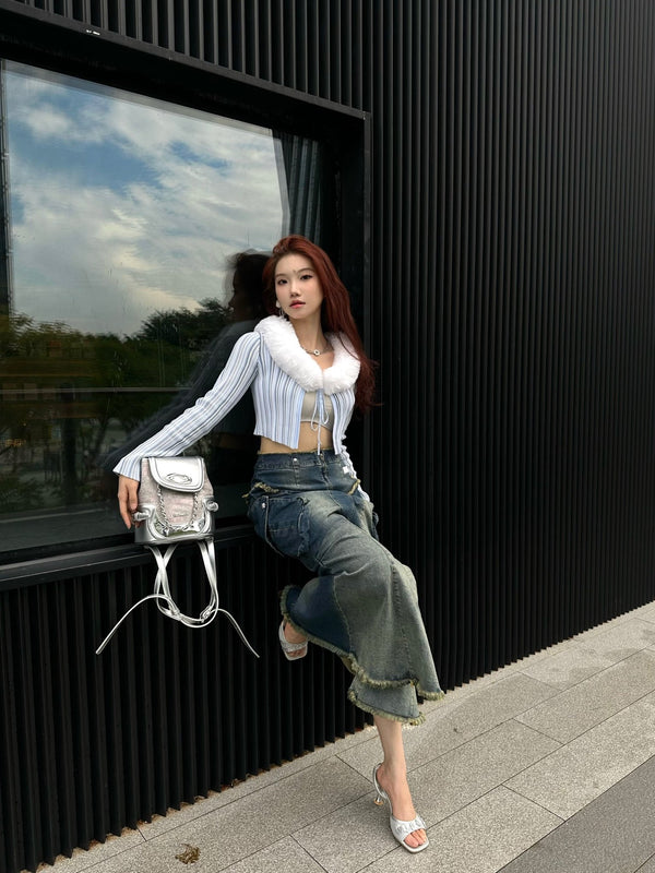 CULTIVATOR Y2K Pink Crocodile Pattern Mini Shoulder Bag - COPPING THREADS - CULTIVATOR
