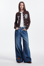 Cupid Jacquard Embellished Cardigan - COPPING THREADS - CHICISLAND