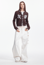 Cupid Jacquard Embellished Cardigan - COPPING THREADS - CHICISLAND