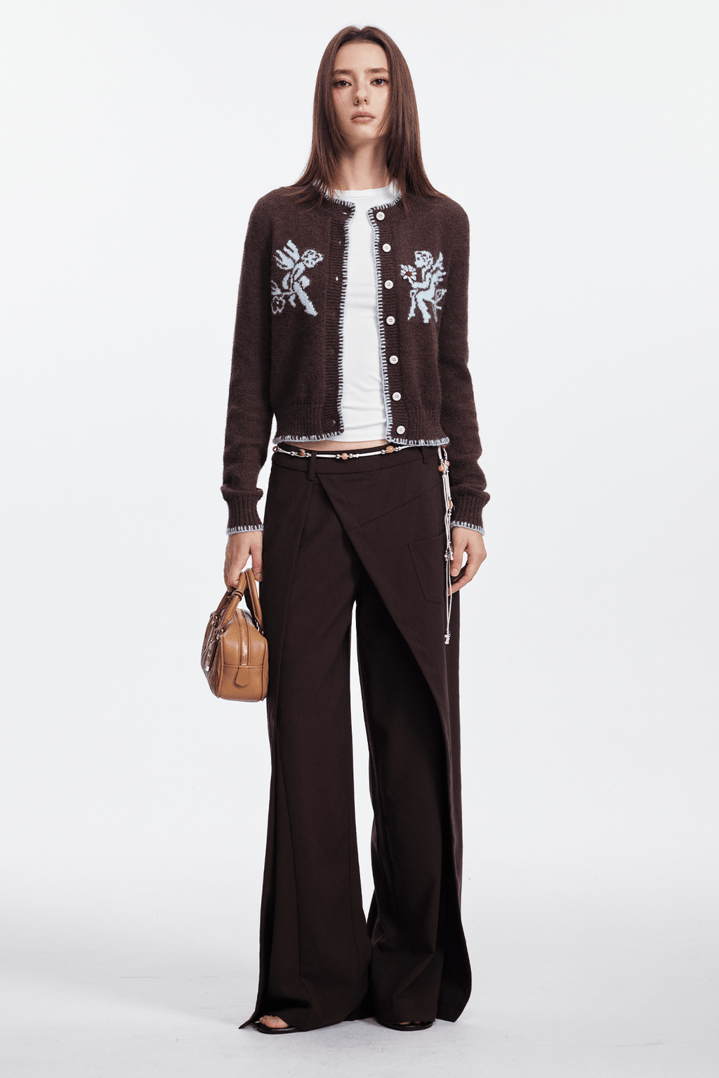 Cupid Jacquard Embellished Cardigan - COPPING THREADS - CHICISLAND