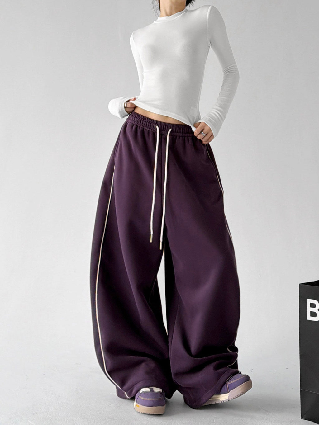 Curved-Seam Balloon Sweatpants - CT66217 - COPPING THREADS - CT ORIGINALS