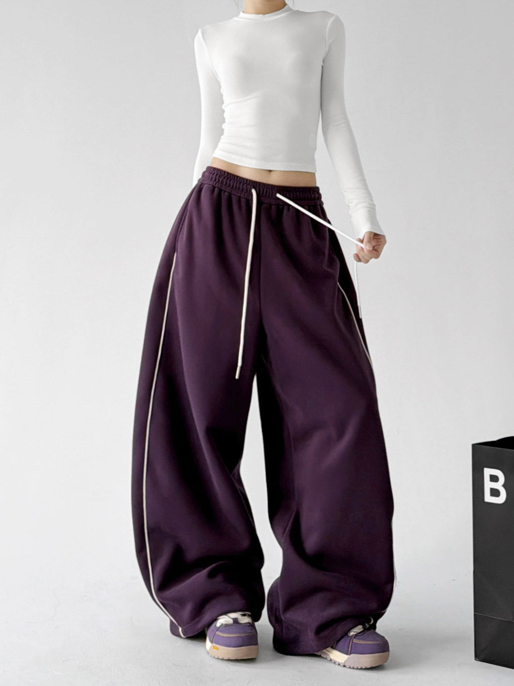Curved-Seam Balloon Sweatpants - CT66217 - COPPING THREADS - CT ORIGINALS