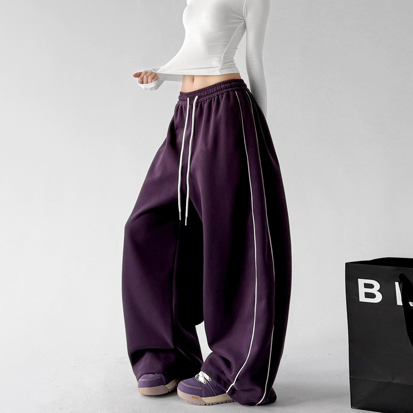 Curved-Seam Balloon Sweatpants - CT66217 Zweitbild