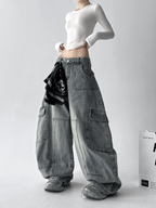 Curved - Seam Washed Wide - Leg Jeans - COPPING THREADS - CT Select