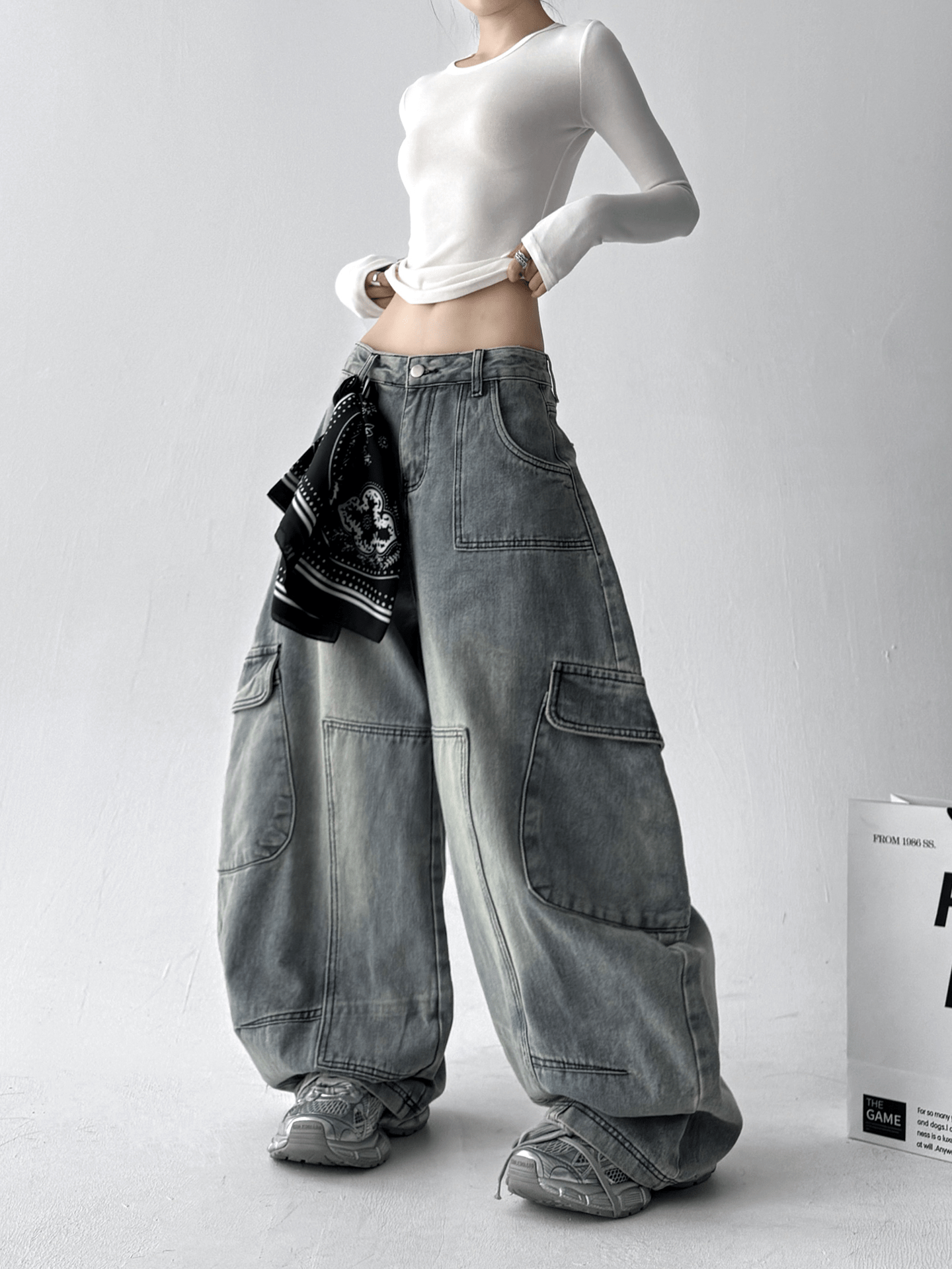 Curved - Seam Washed Wide - Leg Jeans - COPPING THREADS - CT Select