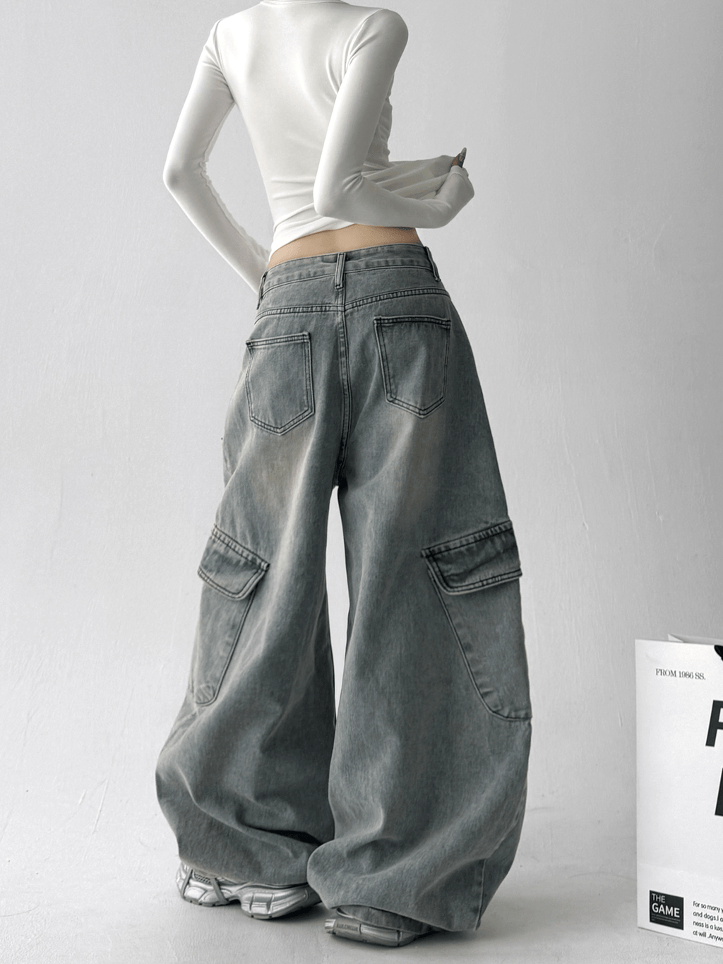 Curved - Seam Washed Wide - Leg Jeans - COPPING THREADS - CT Select
