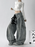 Curved - Seam Washed Wide - Leg Jeans - COPPING THREADS - CT Select