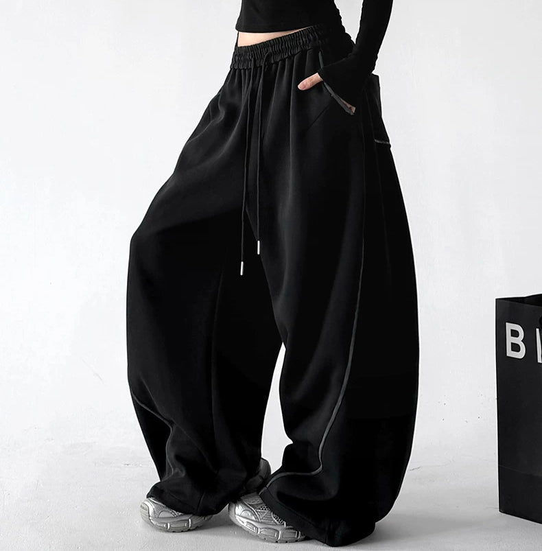 Curved-Seam Wide-Leg Sweatpants - COPPING THREADS - CT ORIGINALS