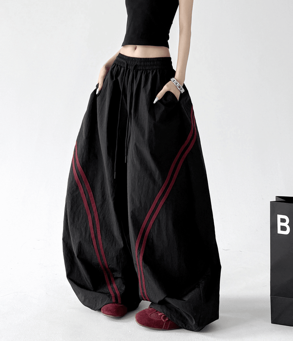 Curved Stripe Wide - Leg Pants - CT826 - COPPING THREADS - CT Select